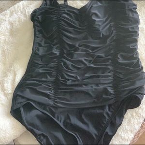 Black one piece swimsuit in new condition nbw.
